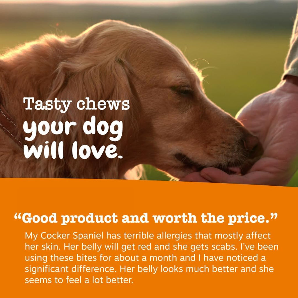 Zesty Paws Allergy Immune Bites - Dog Allergy Chews, Dog Probiotics for Itchy