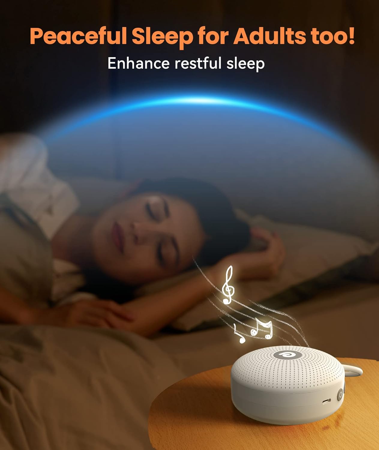 Dreamegg Portable Noise Machine for Baby Adult, Features Powerful Battery, 21
