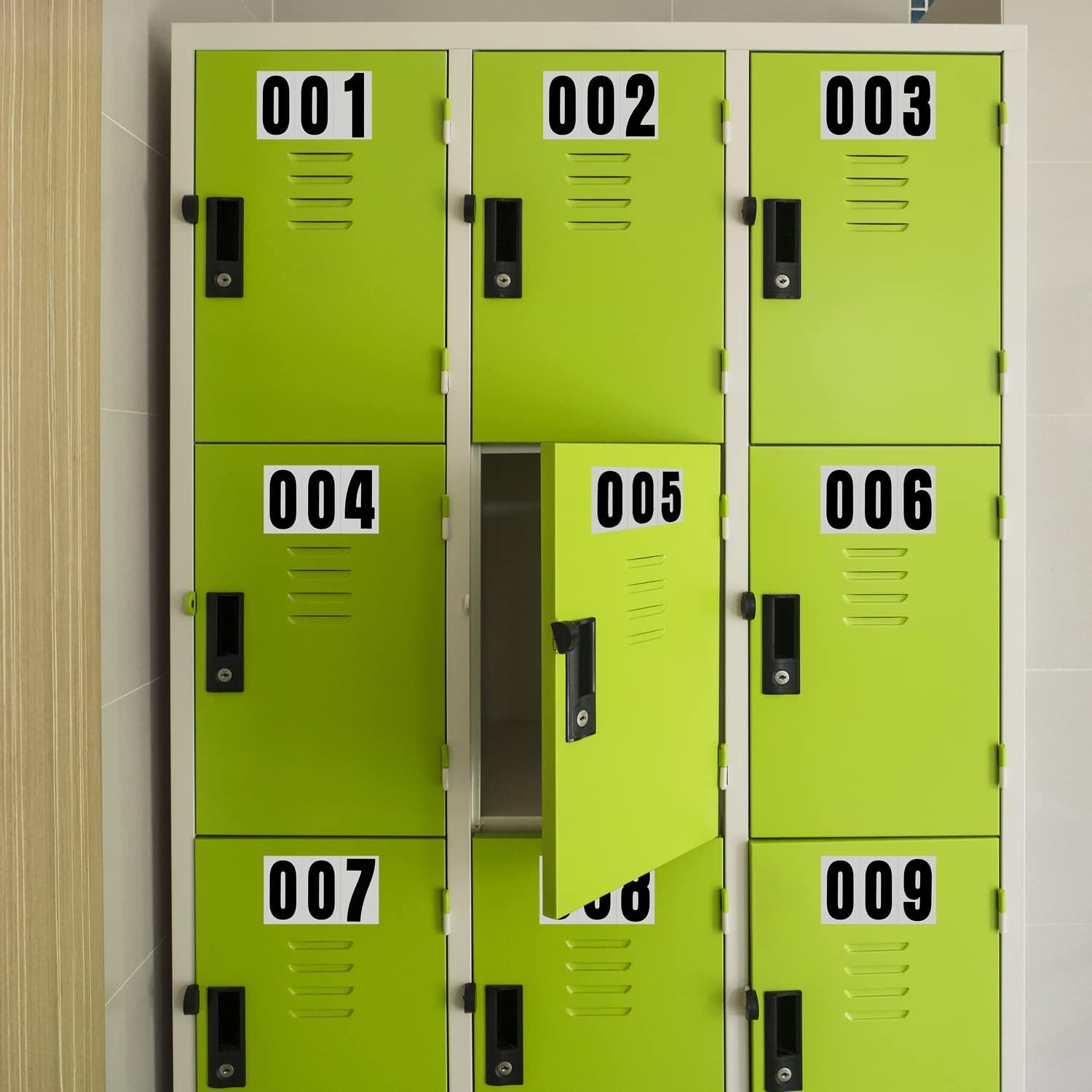 60 Numbers, Reflective Adhesive Mailbox Number Pack, 3", Waterproof Number