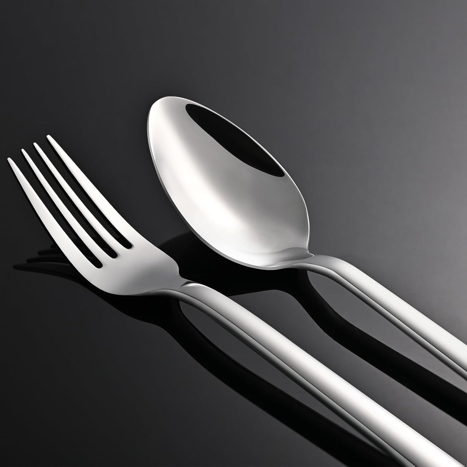 KINGSTONE Silverware Set, 20 Piece Flatware Cutlery Set for 4, 18/10