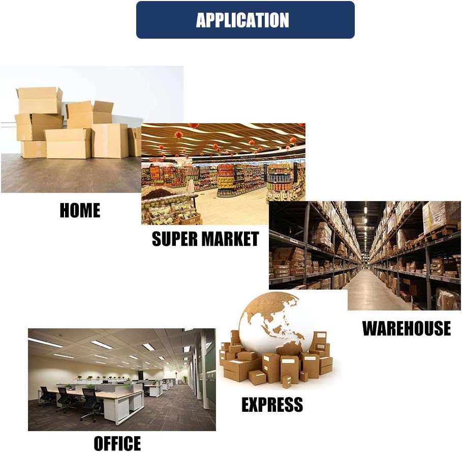 P PERFECTAPE Heavy Duty Packing Tape 6 Rolls, Total 360Y, Clear, 2.7 mil