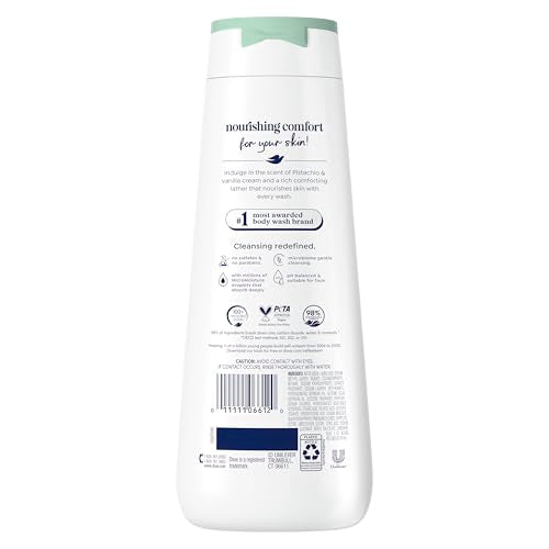 Dove Hydrating Body Wash for Women Pistachio & Vanilla Cream for Hydrated &