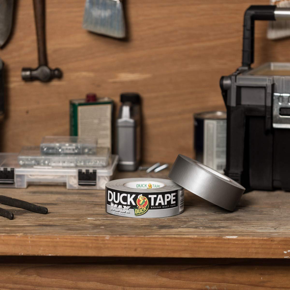 Duck Brand Max Strength Duct Tape - 1 Roll - Heavy Duty Hold - 1.88 Inch x 45