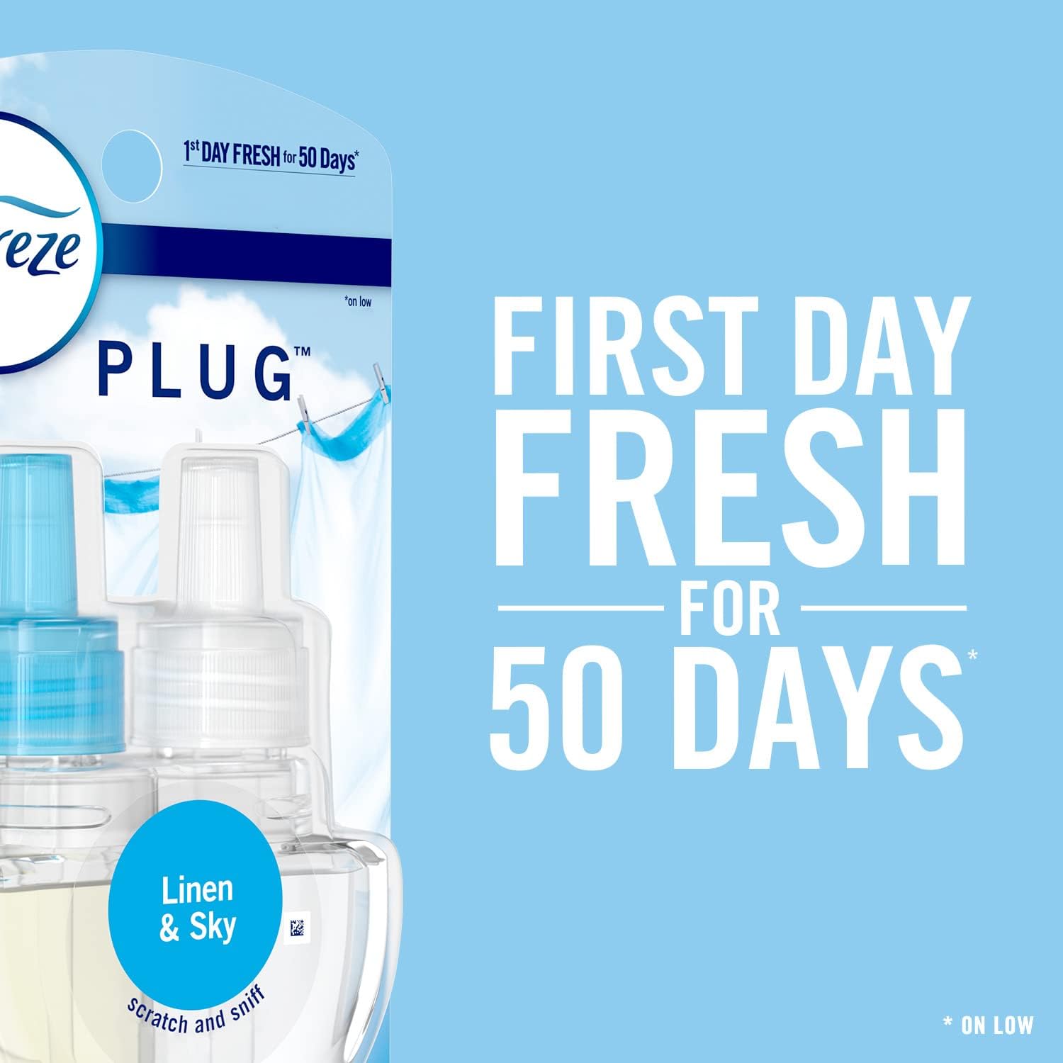 Febreze Plug In Air Freshener, Odor-Fighting Scented Oil Refill, Gain