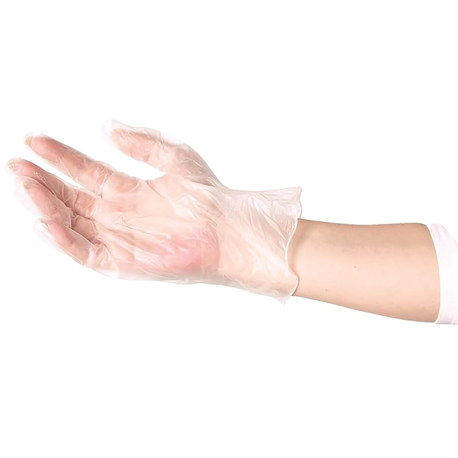 ForPro Disposable Vinyl Gloves, Clear, Industrial Grade, Powder-Free
