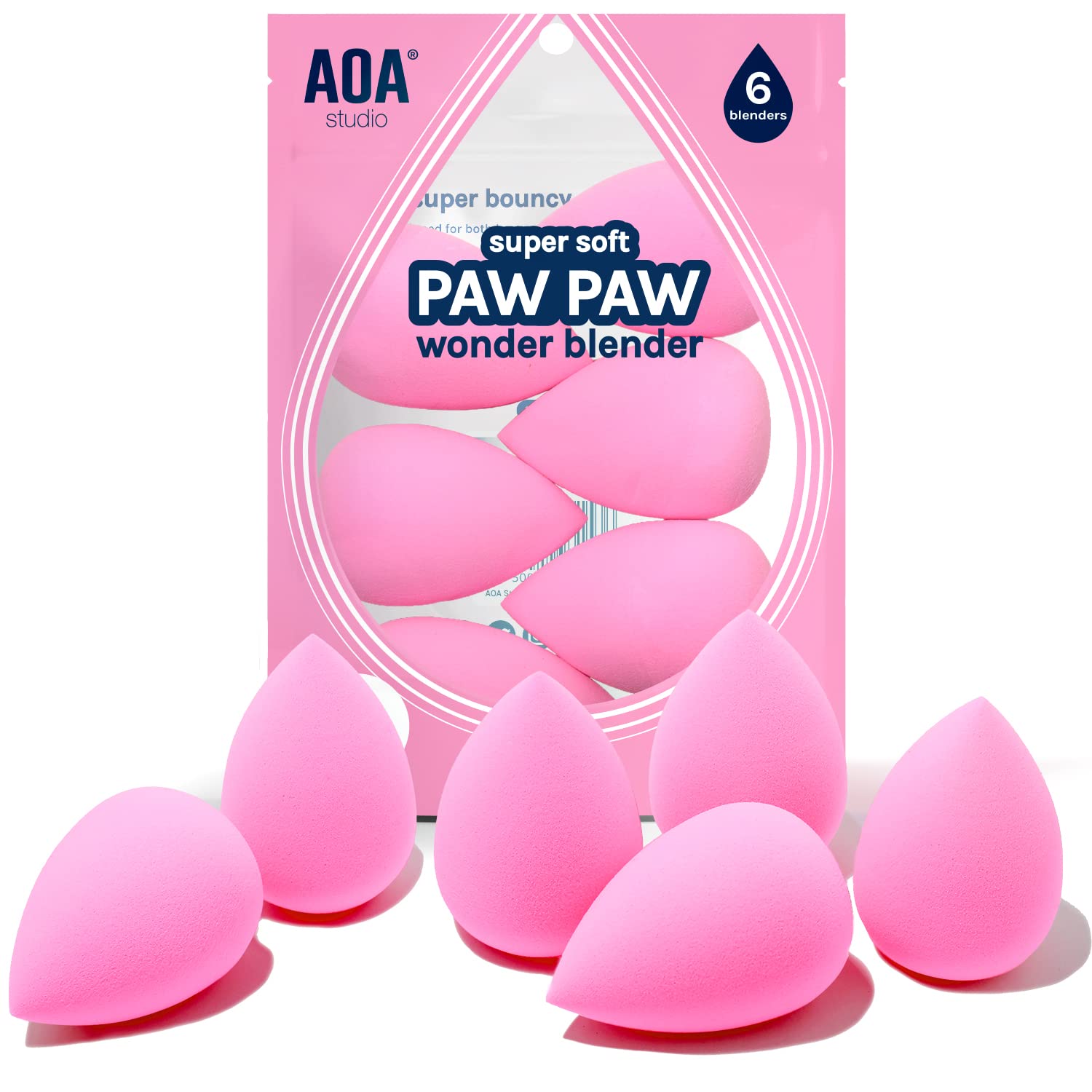 AOA Studio Collection makeup Sponge Set Latex Free and High-definition Set of