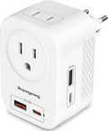 220 to 110 Voltage Converter US to Europe, Power Converter for Europe