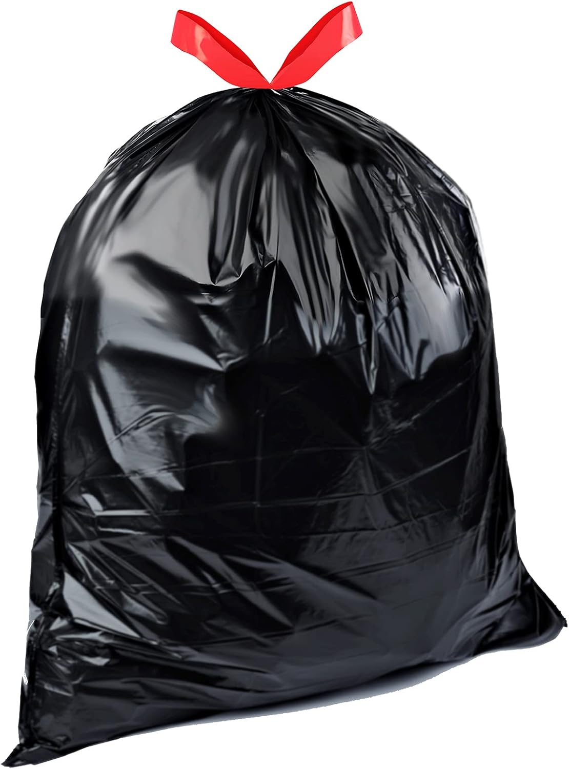 Amazon Basics Multipurpose Drawstring Trash Bags, 30 Gallon Capacity, Tear