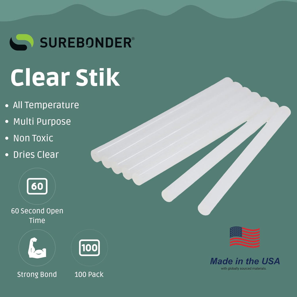 Surebonder DT-100 Mini Size Hot Glue Sticks for Glue Guns 0.27 in. Diameter
