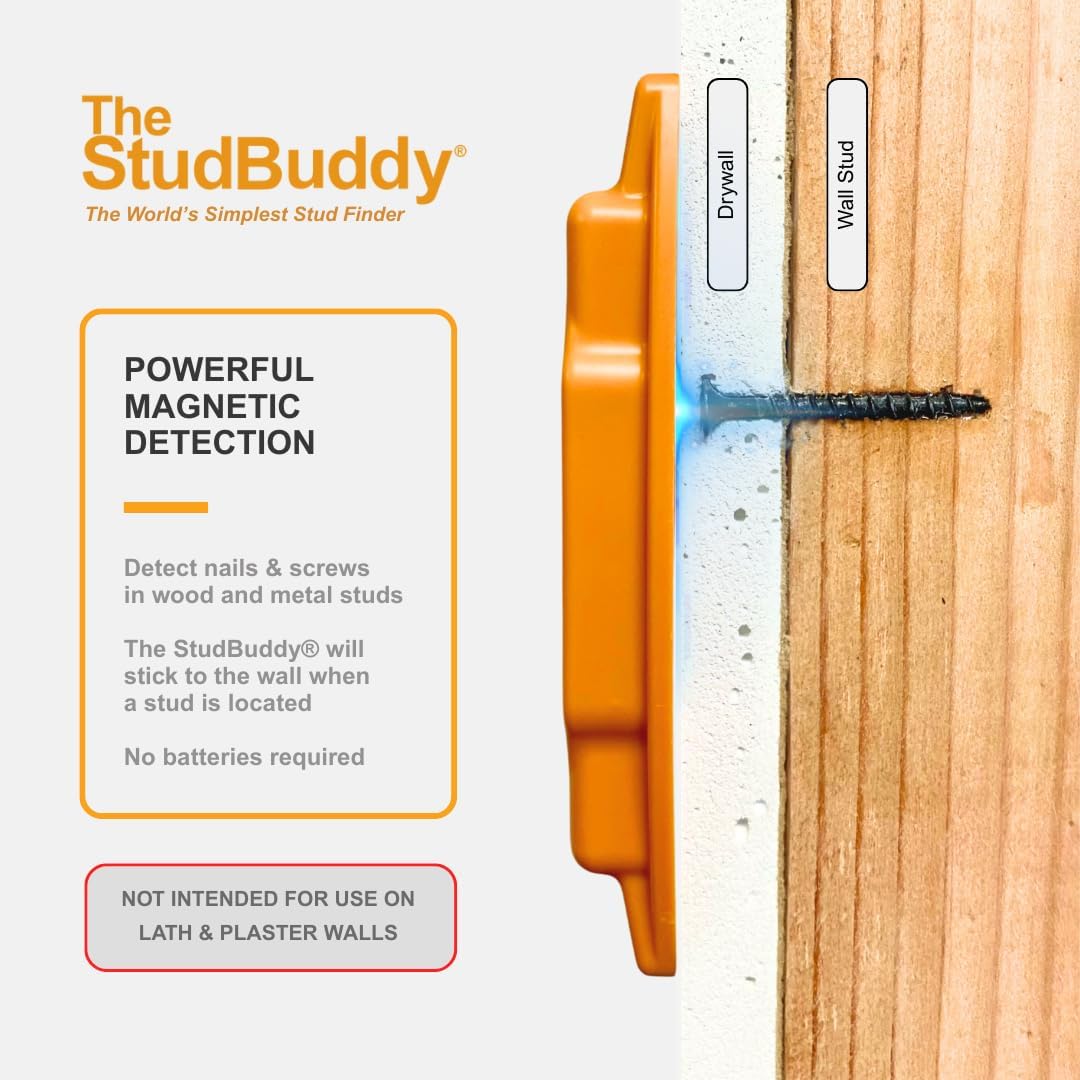 The Original StudBuddyå¨ Magnetic Stud Finder - Made in the USA - Easy to Use