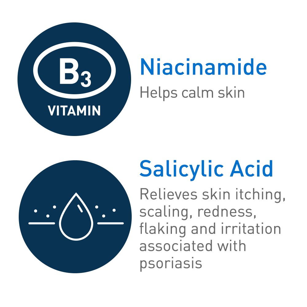 CeraVe Cleanser for Psoriasis Treatment, With Salicylic Acid for Dry Skin