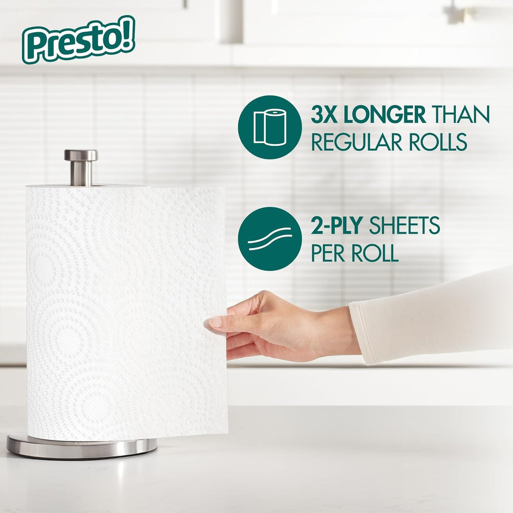 Amazon Brand - Presto! Ultra-Strong Premium Paper Towels, 158 Sheet Huge roll