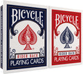 Bicycle Rider Back Playing Cards, Standard Poker Size Deck of Cards, Red &