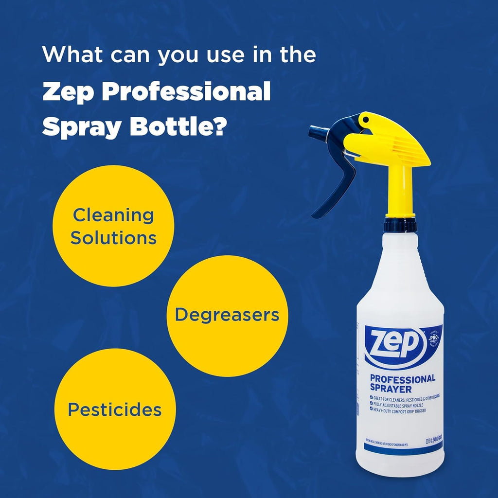 ZEP Professional Sprayer Bottle - 32 oz (Pack of 3) - HDPRO1 - Versatile
