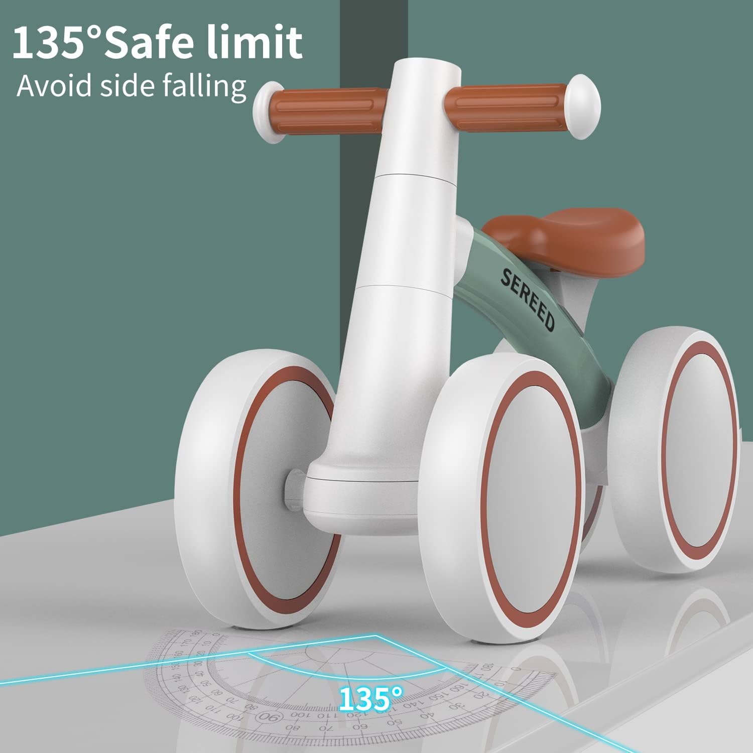SEREED Baby Balance Bike for 1 Year Old Boys Girls 12-24 Month Toddler