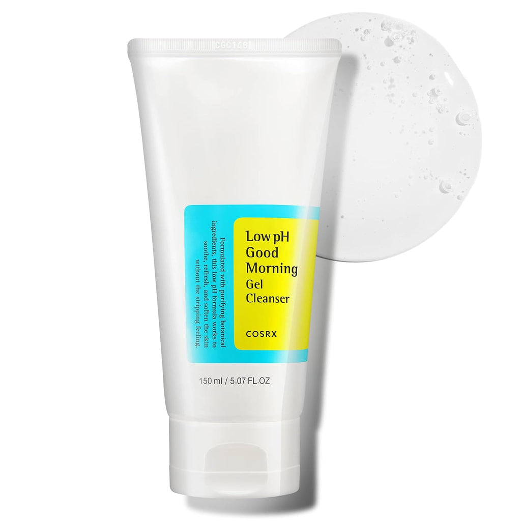 COSRX Low pH Good Morning Gel Face Cleanser, 5.07 fl oz, BHA Face Wash, Daily