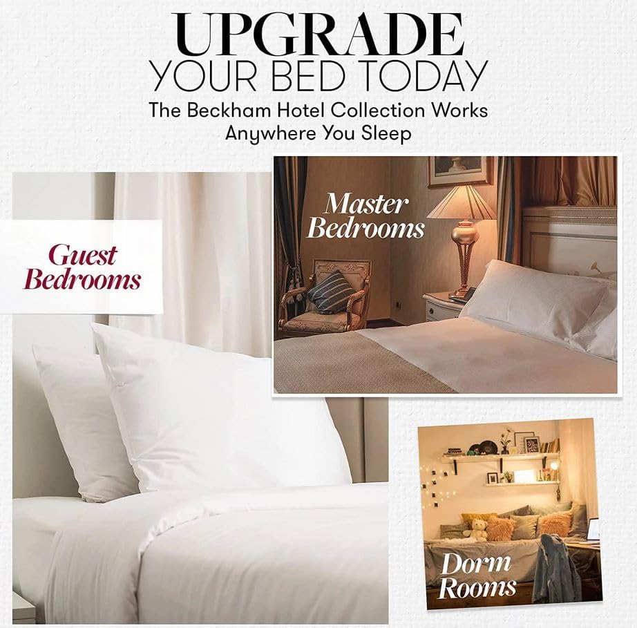 Beckham Hotel Collection Bed Pillows Standard/Queen Size Set of 2 - Original