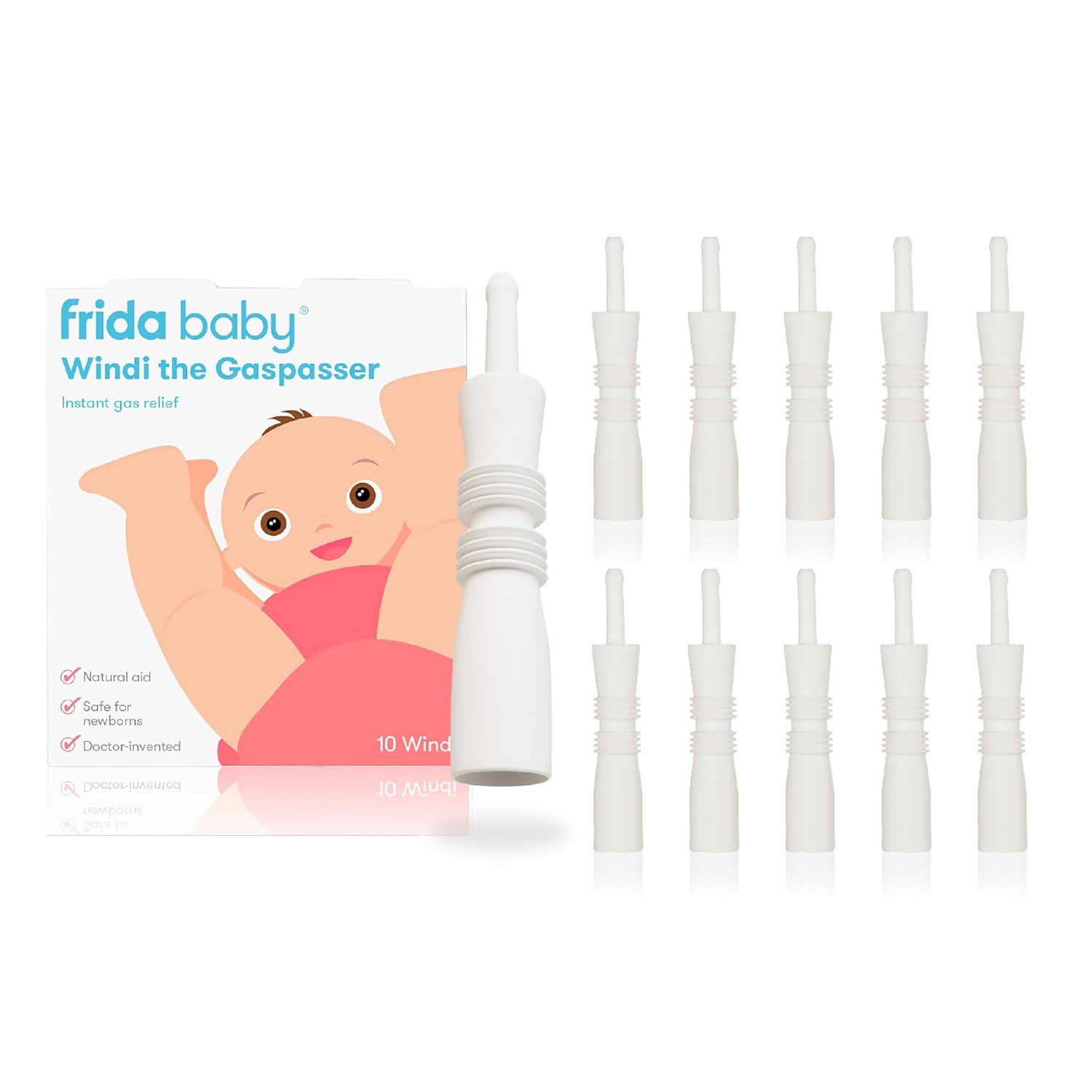 Frida Baby Windi Gas Passer, Baby Gas Relief, Made in USA, 100% Natural, Safe
