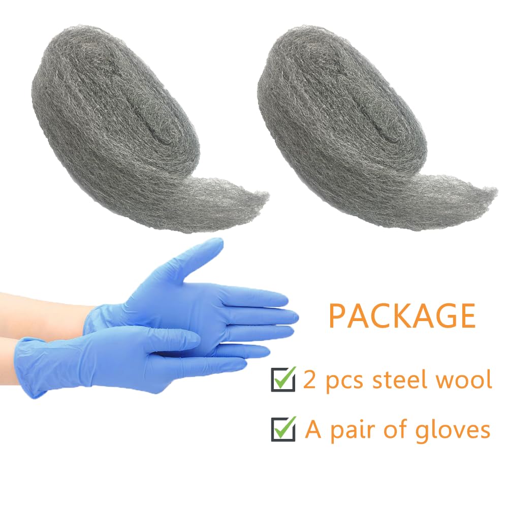 Steel Wool Mice Control, 2 Pack 3" x10 Ft Hole Filler, Gap Blocker, Barrier