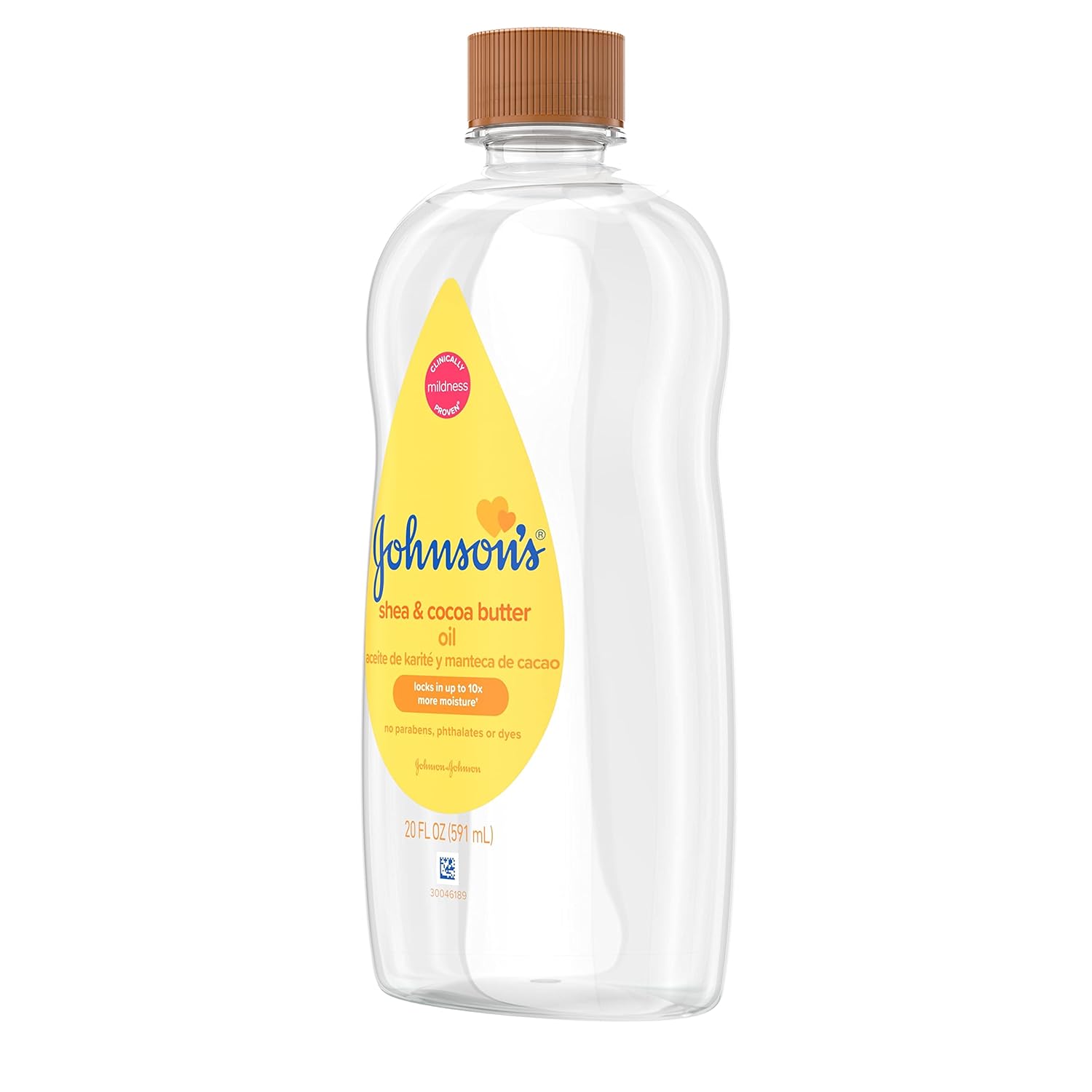 Johnson's Baby Oil, Mineral Oil Enriched with Shea & Cocoa Butter to Prevent