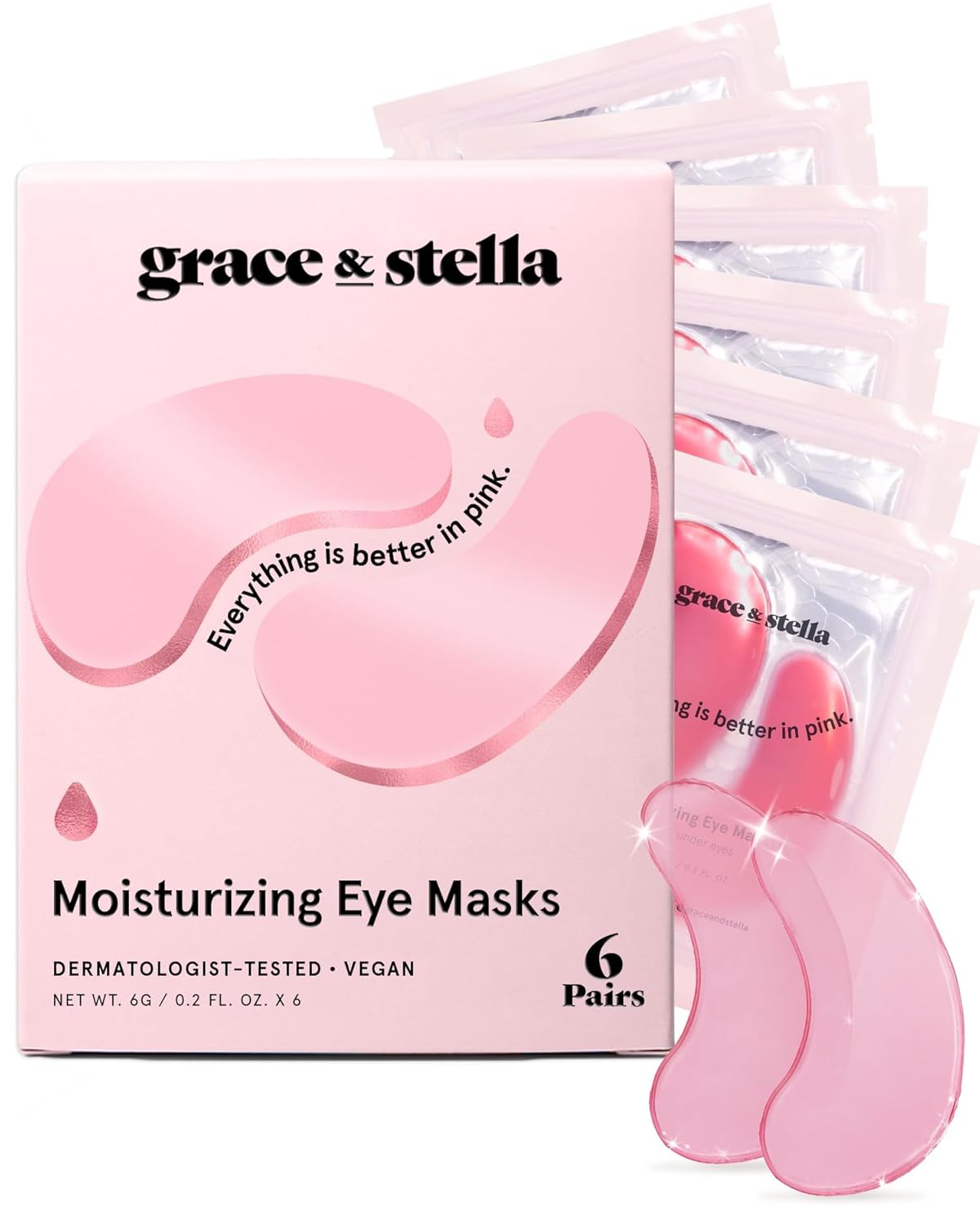 grace & stella Award Winning Under Eye Mask - Reduce Dark Circles, Puffy