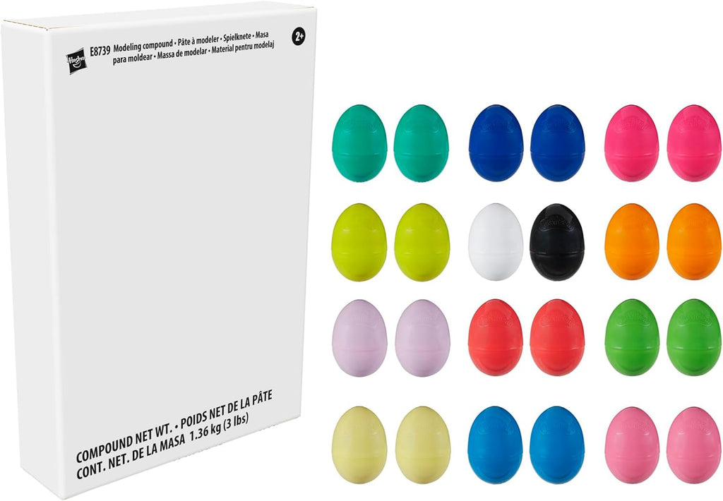 Play-Doh Eggs 24-Pack, Dinosaur & Dragon Egg Hunt Toys, Modeling Compound for