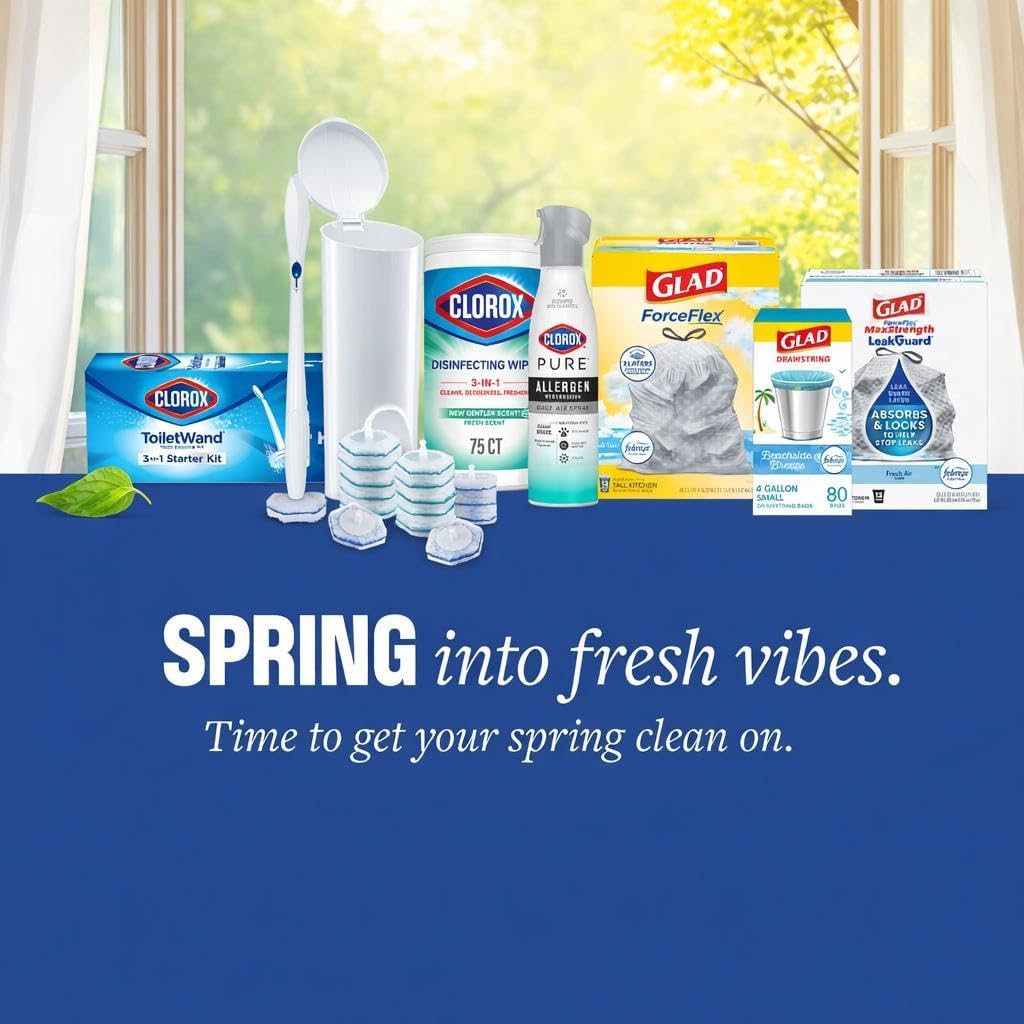 Clorox Disinfecting Cleaning Wipes for Spring Cleaning & Allergy Season
