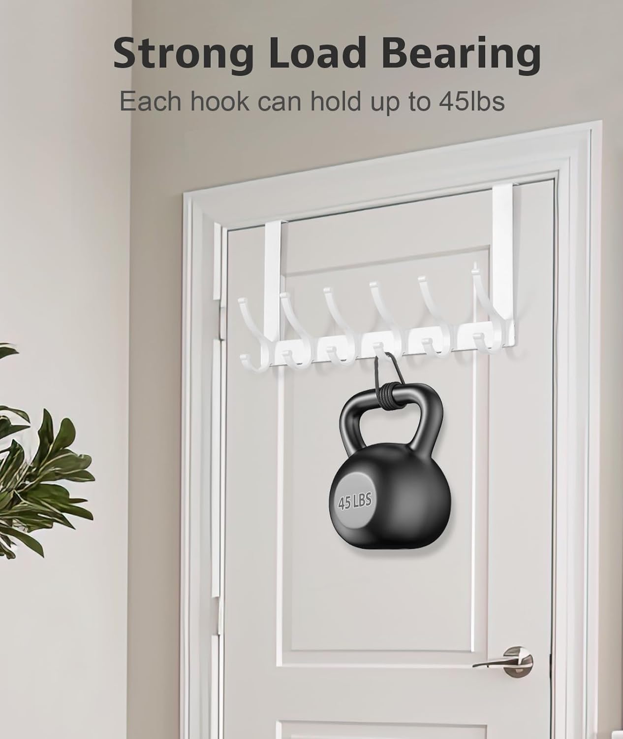 Optish Over The Door Hooks, Door Hanger Hooks for Hanging, Over The Doors