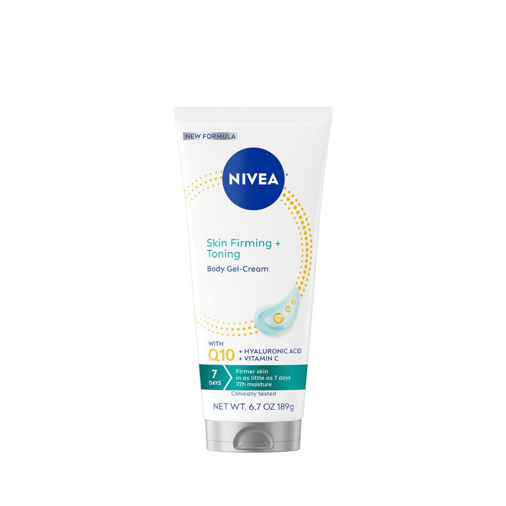 NIVEA Skin Firming & Toning Body Gel Cream with Q10, Hyaluronic Acid and