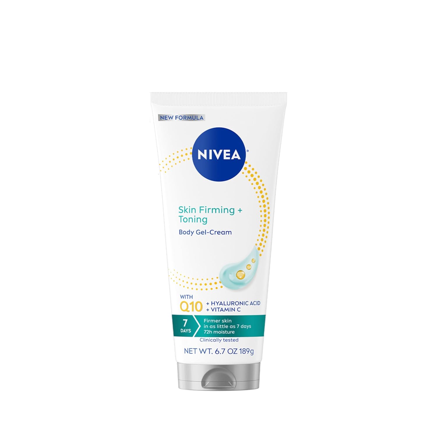 NIVEA Skin Firming & Toning Body Gel Cream with Q10, Hyaluronic Acid and