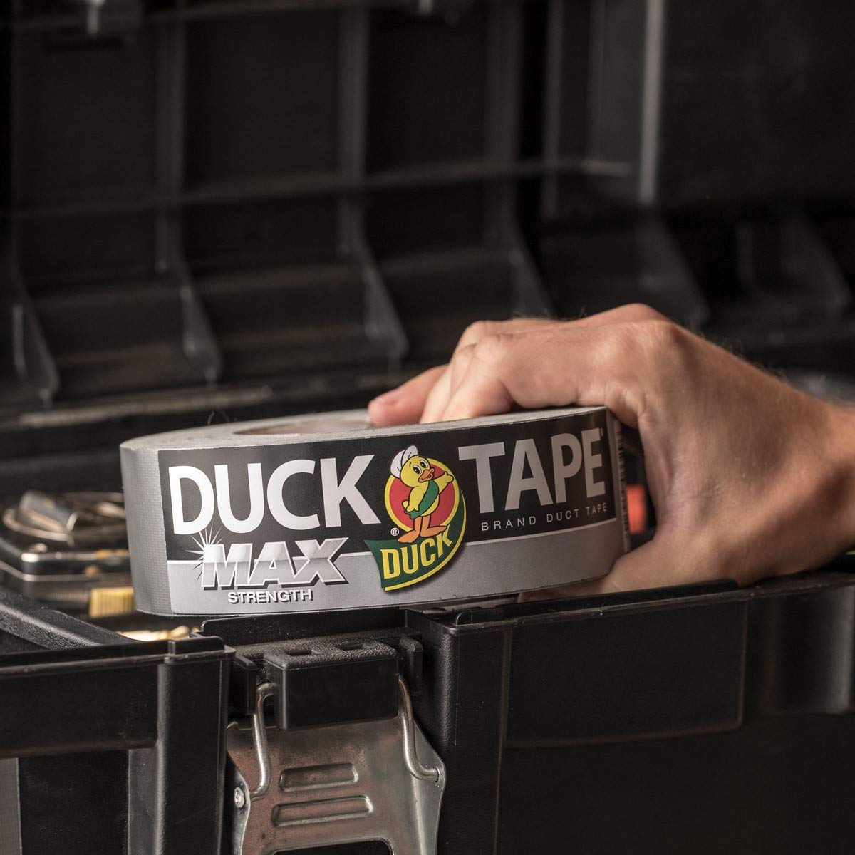 Duck Brand Max Strength Duct Tape - 1 Roll - Heavy Duty Hold - 1.88 Inch x 45