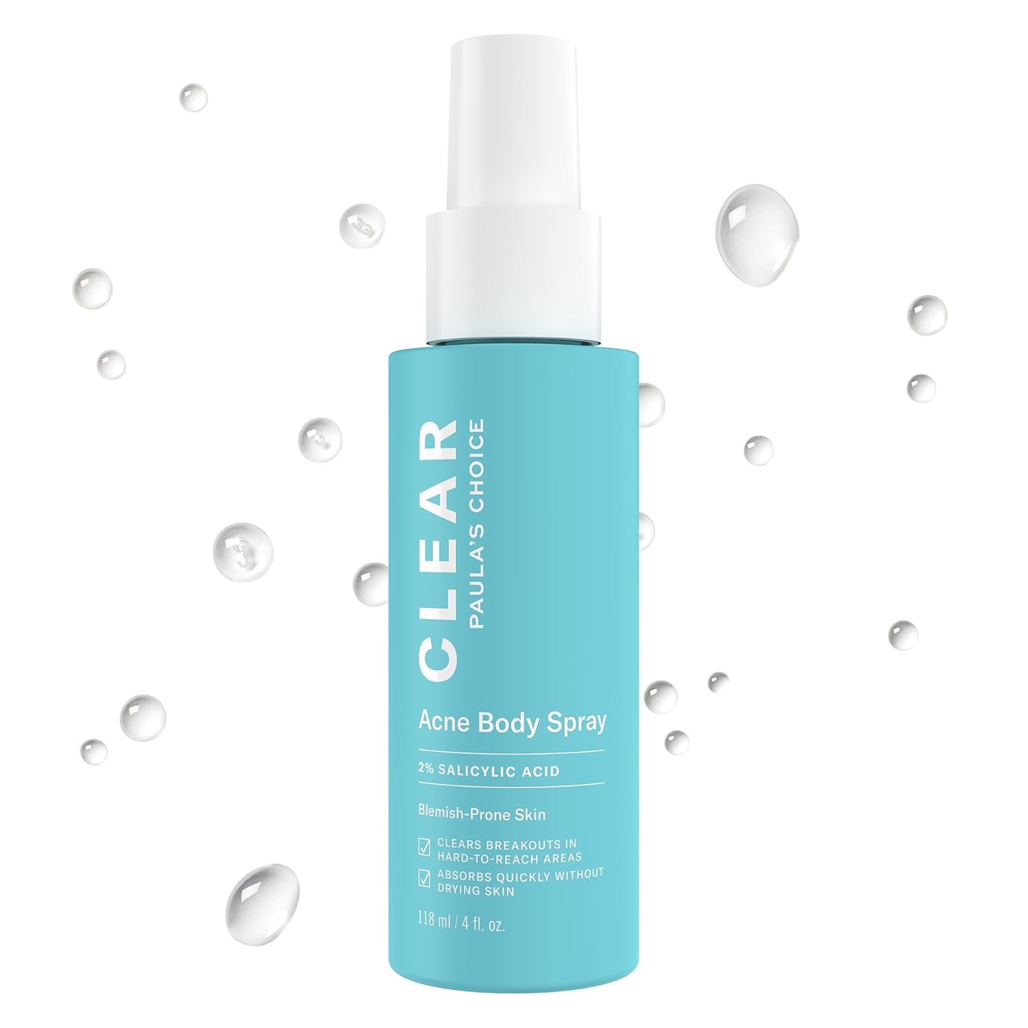 Paula's Choice CLEAR Exfoliating Back & Body Acne Spray, Bacne Spray with 2%