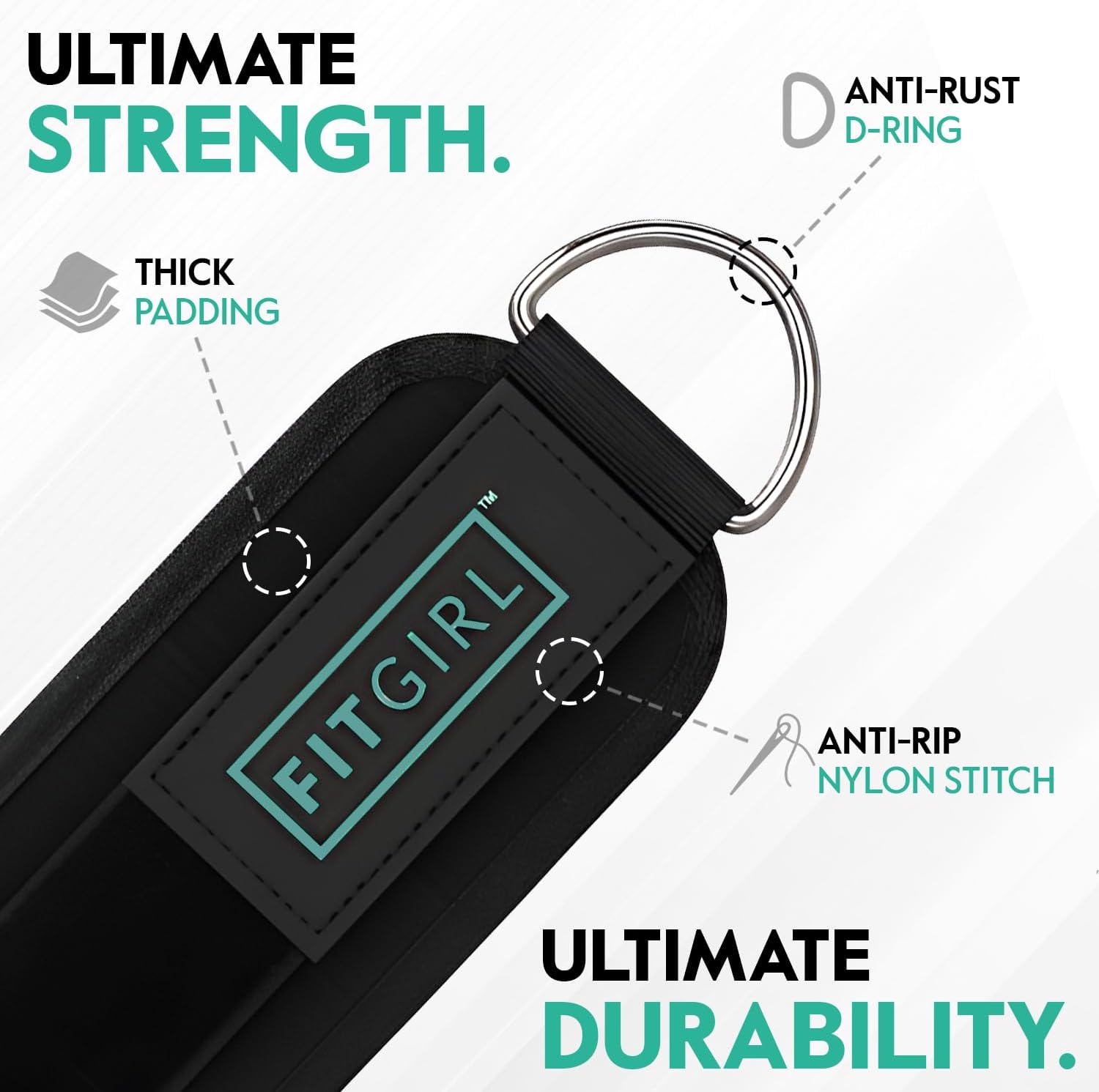 FITGIRL Ankle Strap for Cable Machine ‰ÛÒ Premium Padding and Comfort for