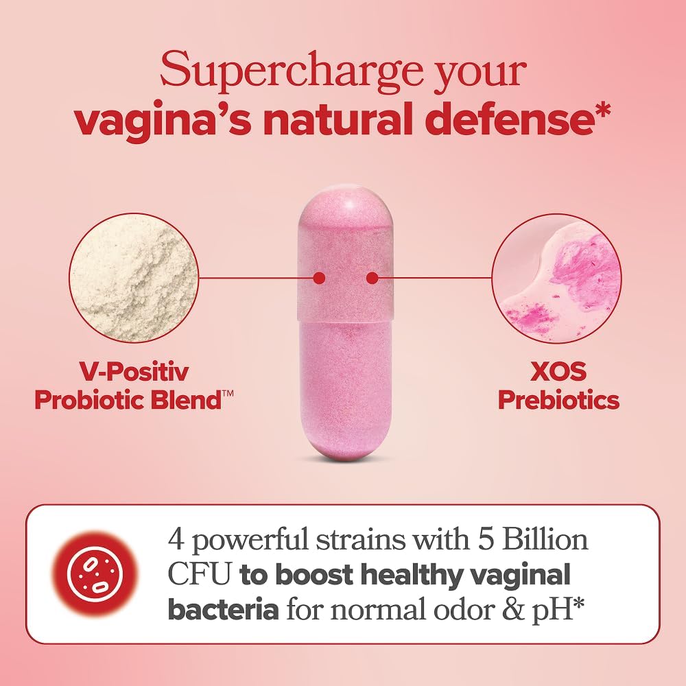 O Positiv URO Vaginal Probiotics for Women pH Balance with Prebiotics &