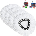 Spin Mop Replacement Head 4 Pack Mop Refill Compatible with Ocedar Triangle