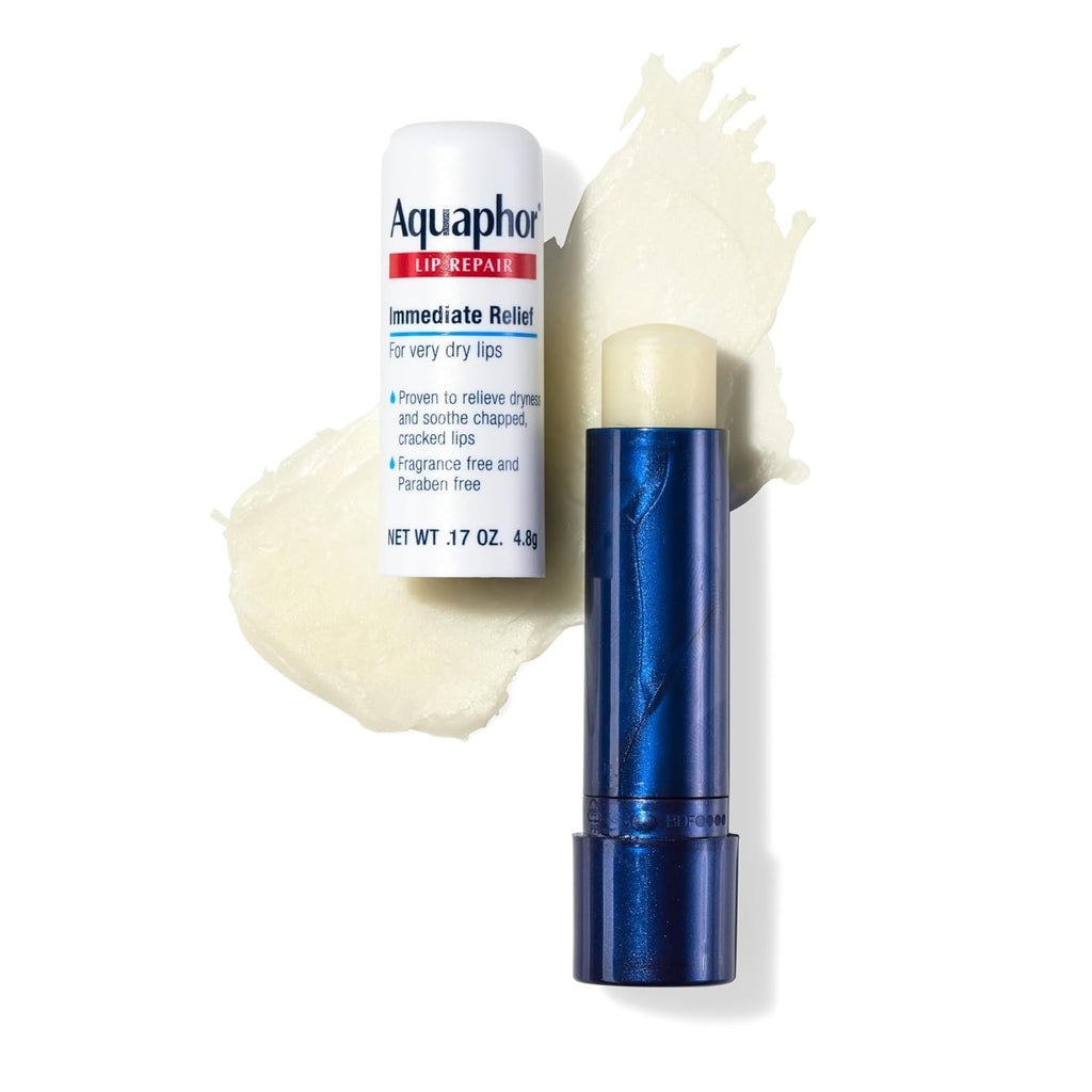 Aquaphor Lip Repair Stick, Moisturizing Lip Balm Pack, Relieves Dryness, 0.17
