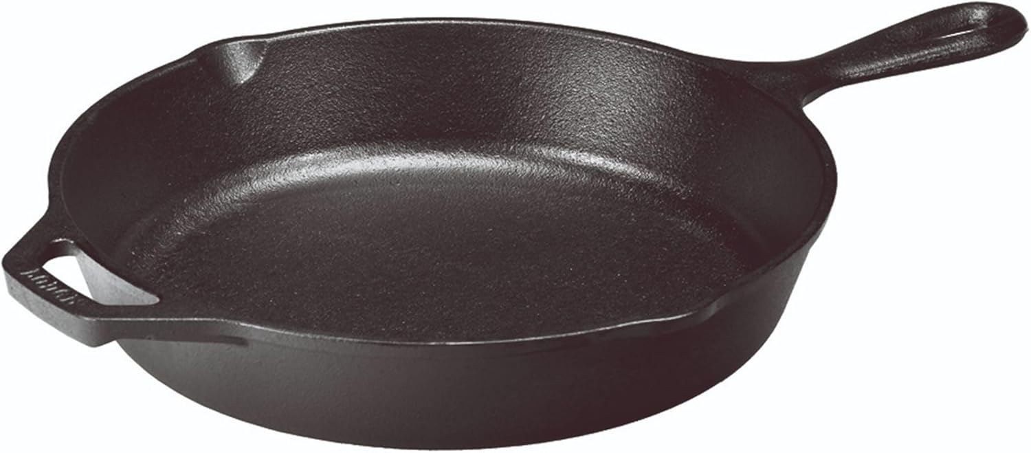 Lodge Seasoned Cast Iron Skillet - PFAS-Free, Non-Toxic Cookware - Use with