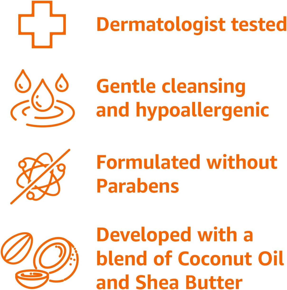 Amazon Basics Hypoallergenic Body Wash for Sensitive Skin, Creamy Lather