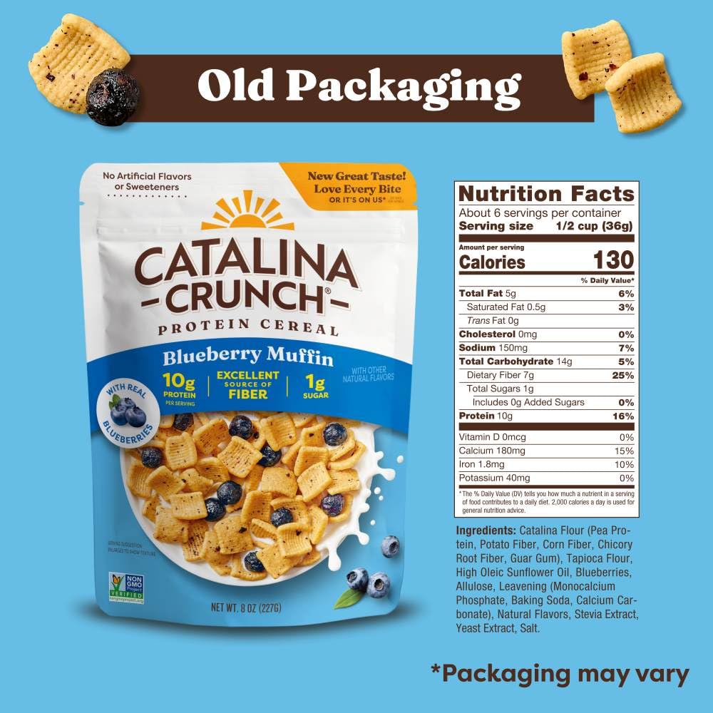 Catalina Crunch Protein Cereal - Breakfast Cereal with 10g of Protein, No