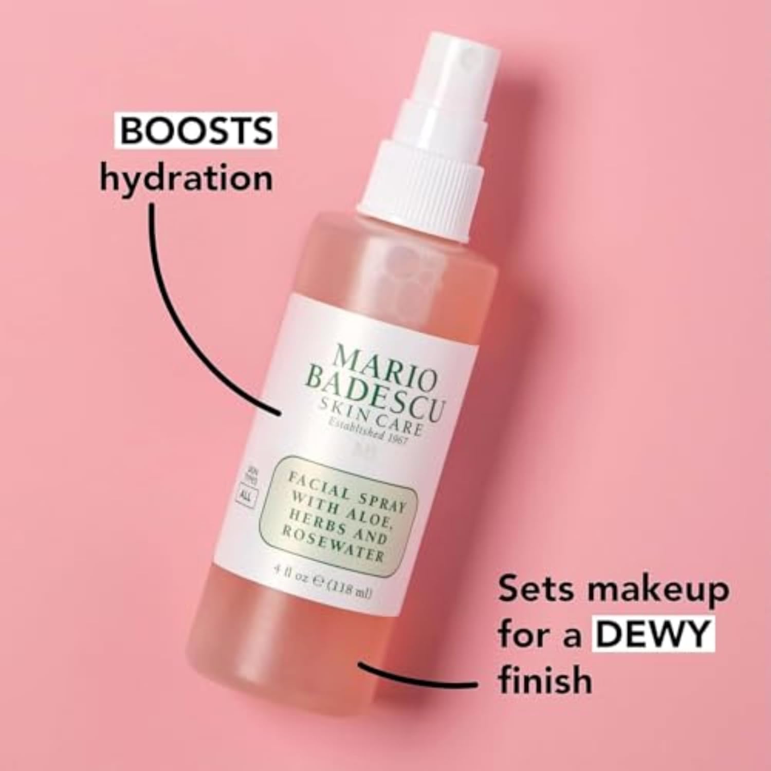 Mario Badescu Facial Spray with Aloe, Herbs and Rose Water for All Skin
