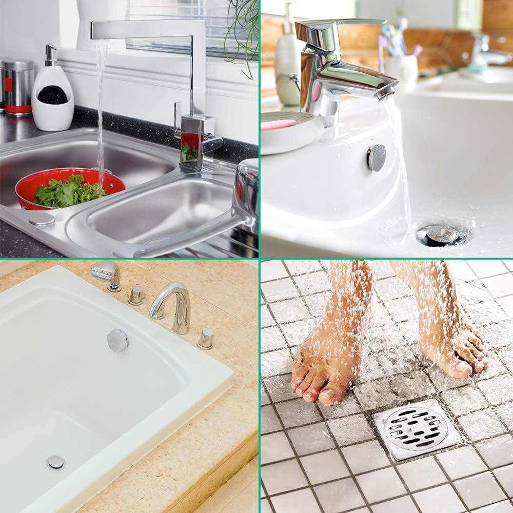 Drain Snake Hair Drain Clog Remover - 3 Pack Shower Snake Sink Unclogger Tool