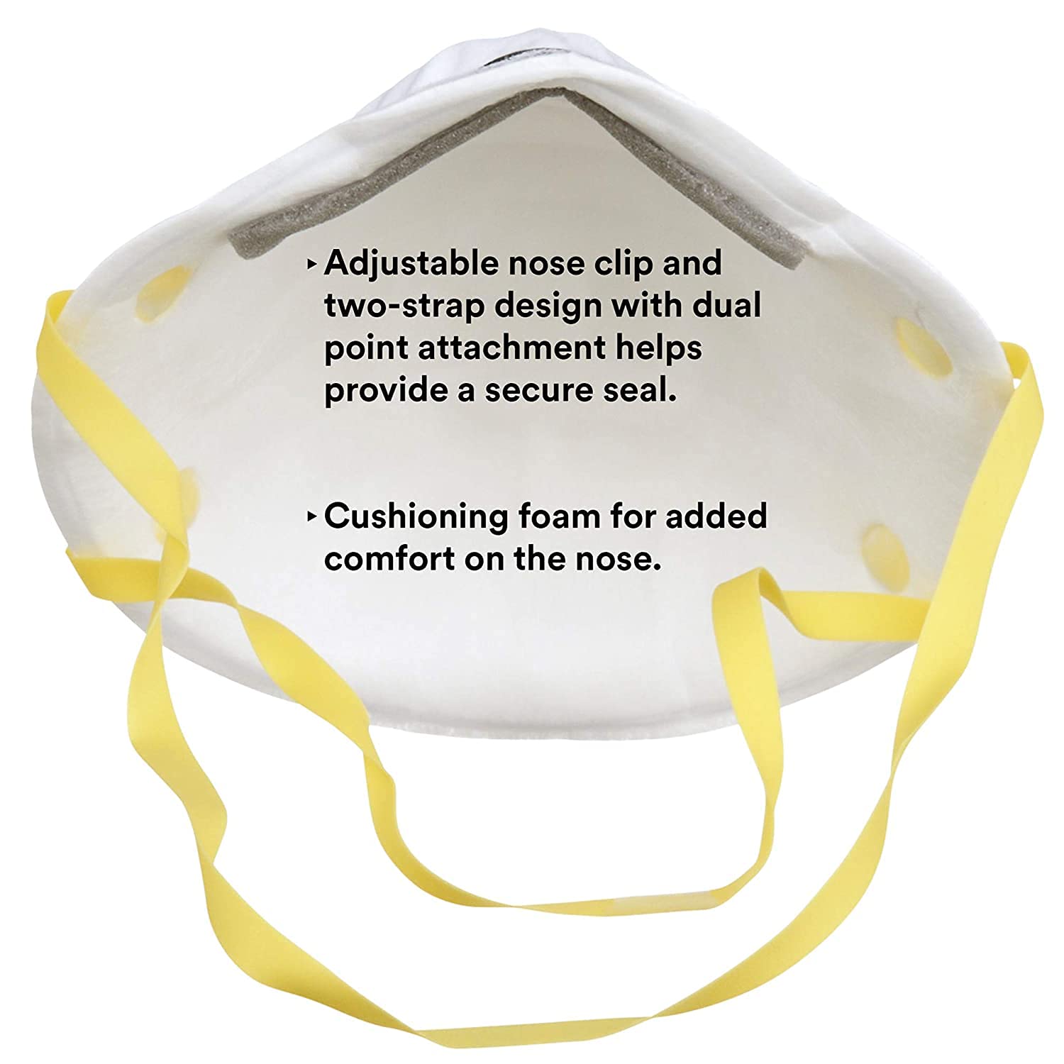 3M 8210 Particulate Respirator, N95, Pack of 20 Disposable Respirator, NIOSH
