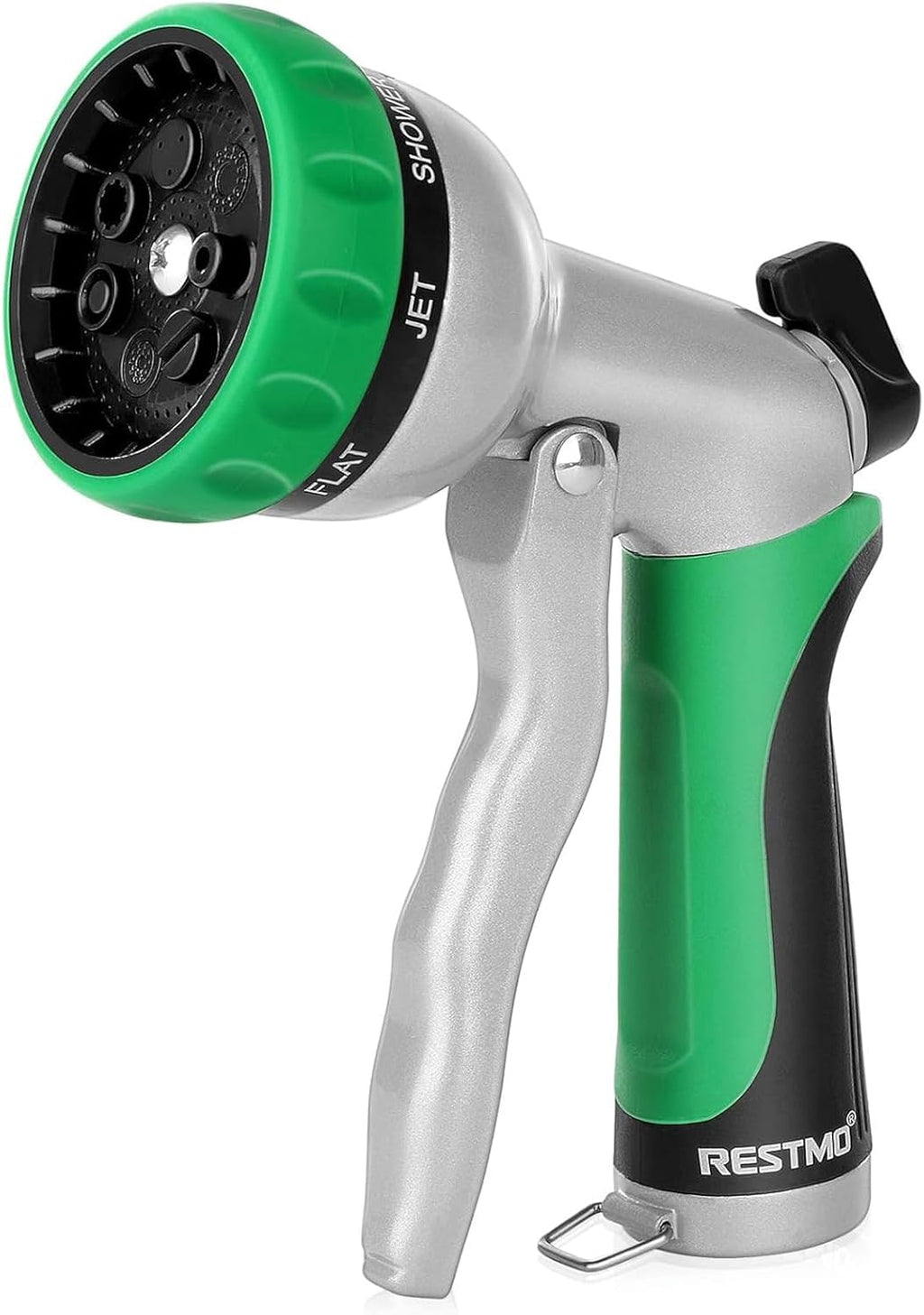 RESTMO Garden Hose Nozzle, Heavy Duty Metal Water Hose Nozzle with 7