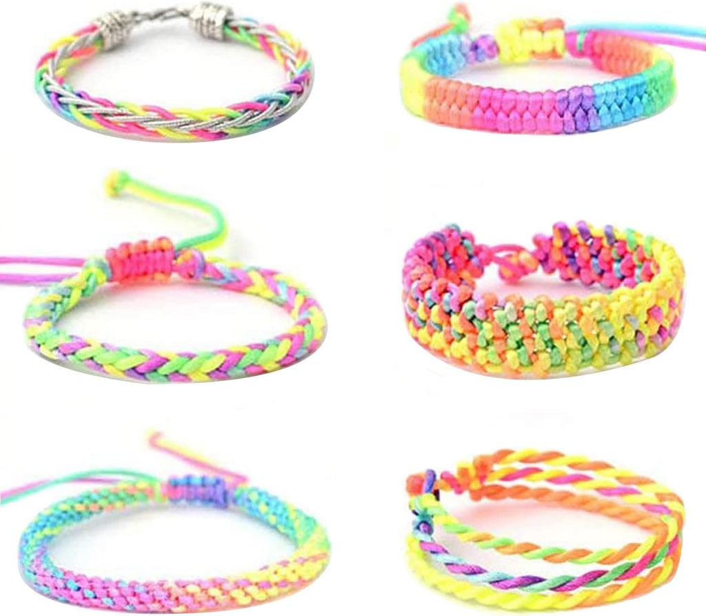 LUSTEMBER 1mm Stretchy Bracelet String, Sturdy Rainbow Elastic String Elastic