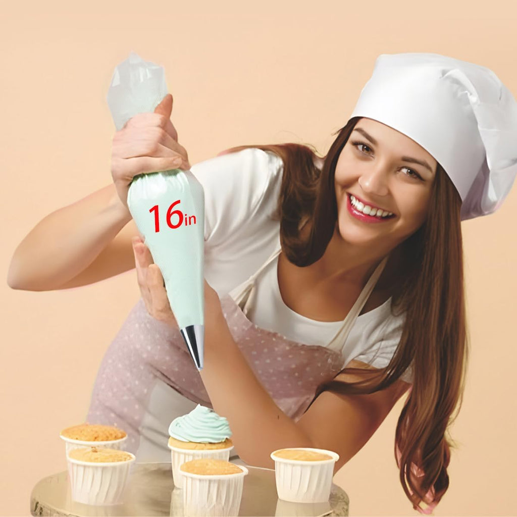 16 Inch Piping Bags Disposable, 100Pcs Large Pastry Bags, Frosting Bags, Cake