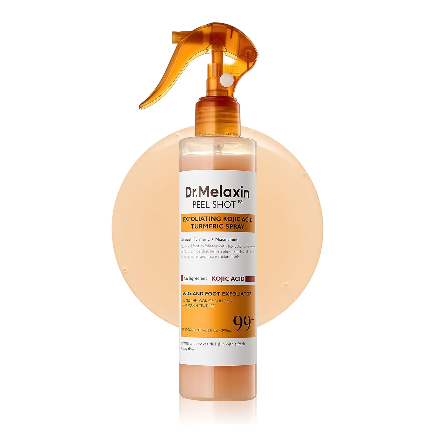 Dr.Melaxin Body Keratin Care Kojic Acid Turmeric Spray with AHA & PHA, Gentle