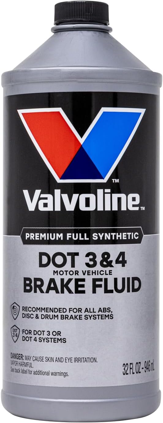 Valvoline DOT 3 & 4 Synthetic Brake Fluid with High Boiling Point, Corrosion