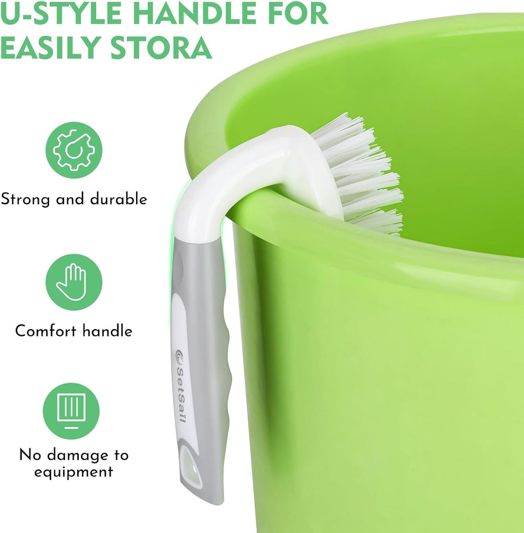 SetSail Scrub Brush, Heavy-Duty Scrub Brushes for Cleaning with Stiff