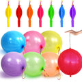 LEEZZIZZ 30Pcs Punch Balloons, Thickened Neon Punching Balloon Heavy Duty