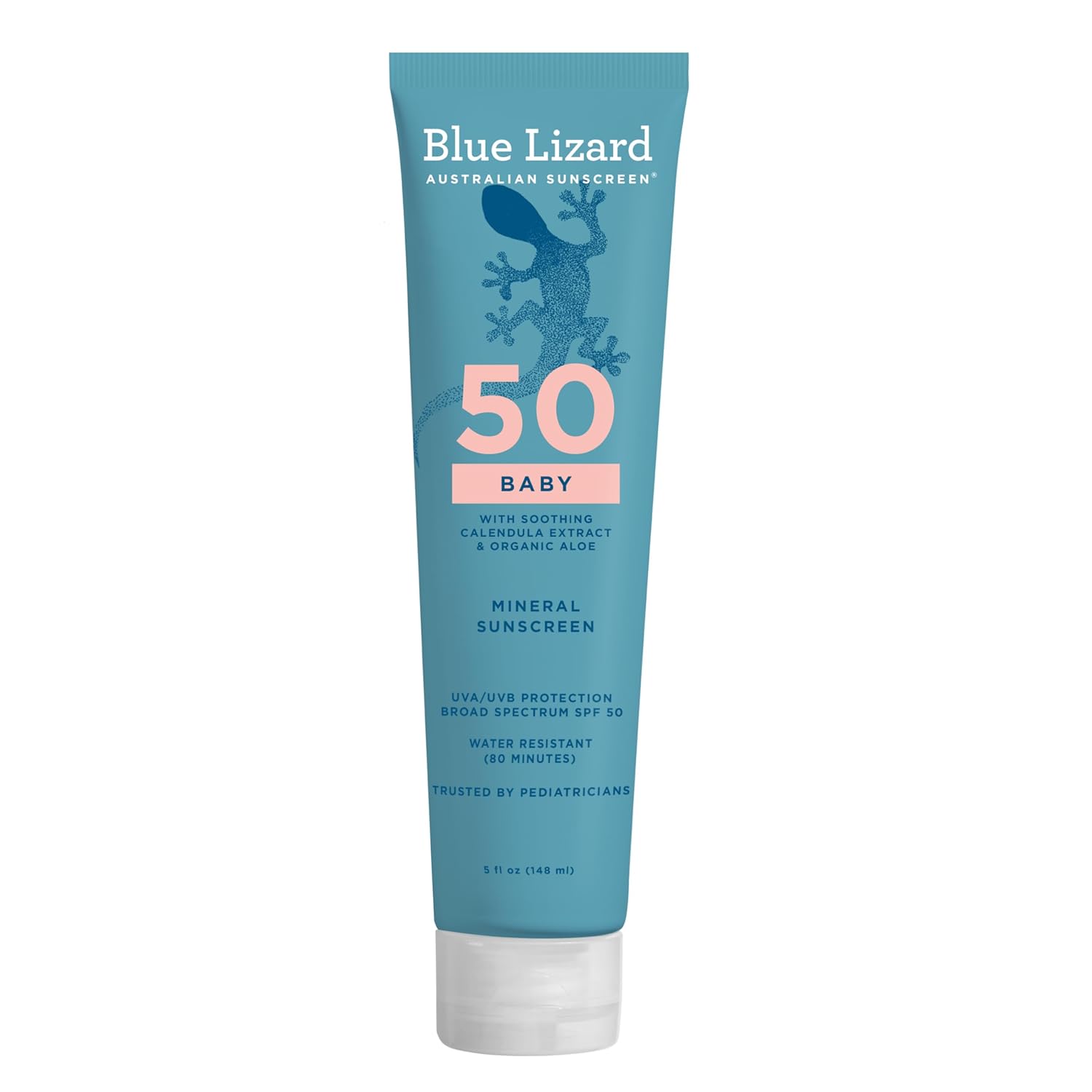 Blue Lizard BABY Mineral Sunscreen with Zinc Oxide, SPF 50+, Water Resistant